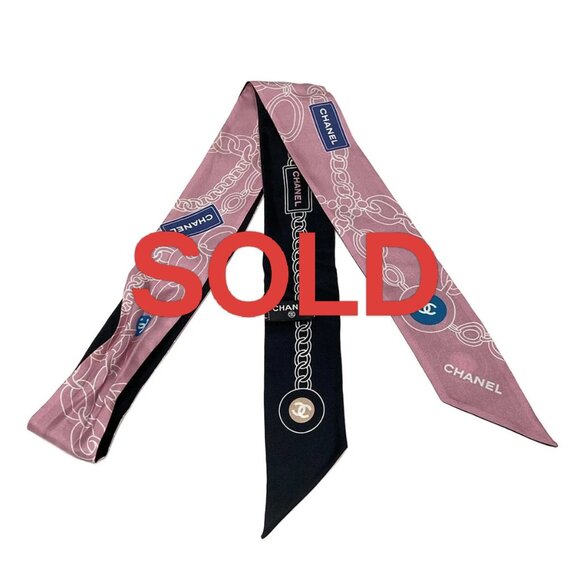 CHANEL - Black Pink Multi Scarf 227-072625 - Picture 1 of 5